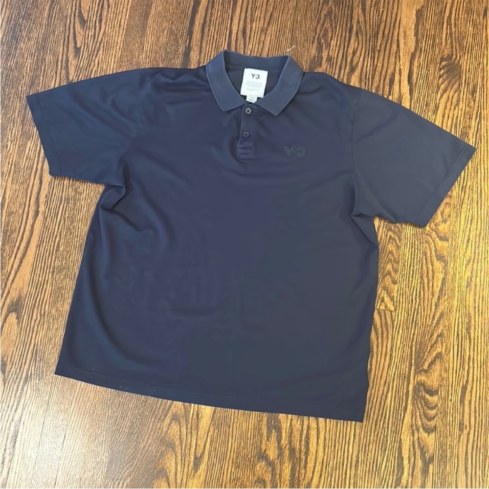 Y-3 Men's Navy Polo Shirt
